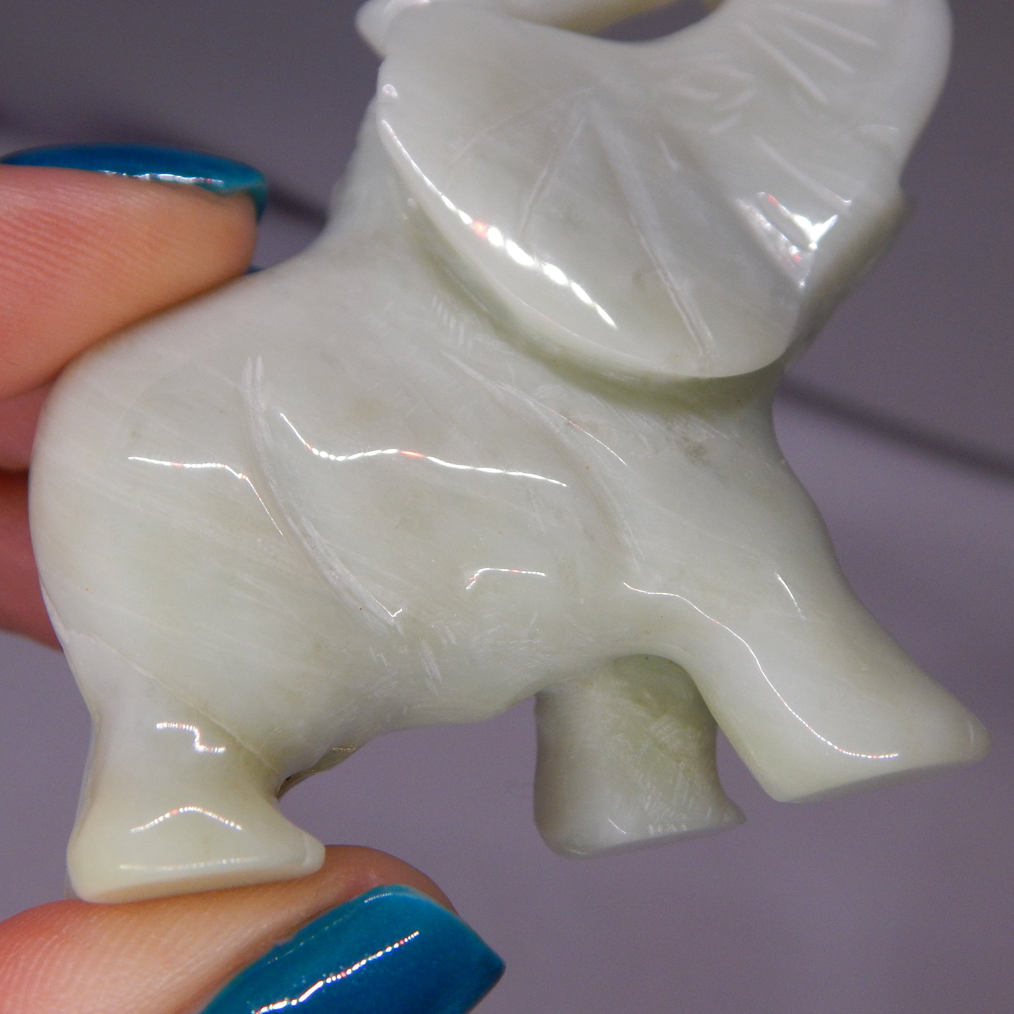 Light Green Jade Elephant