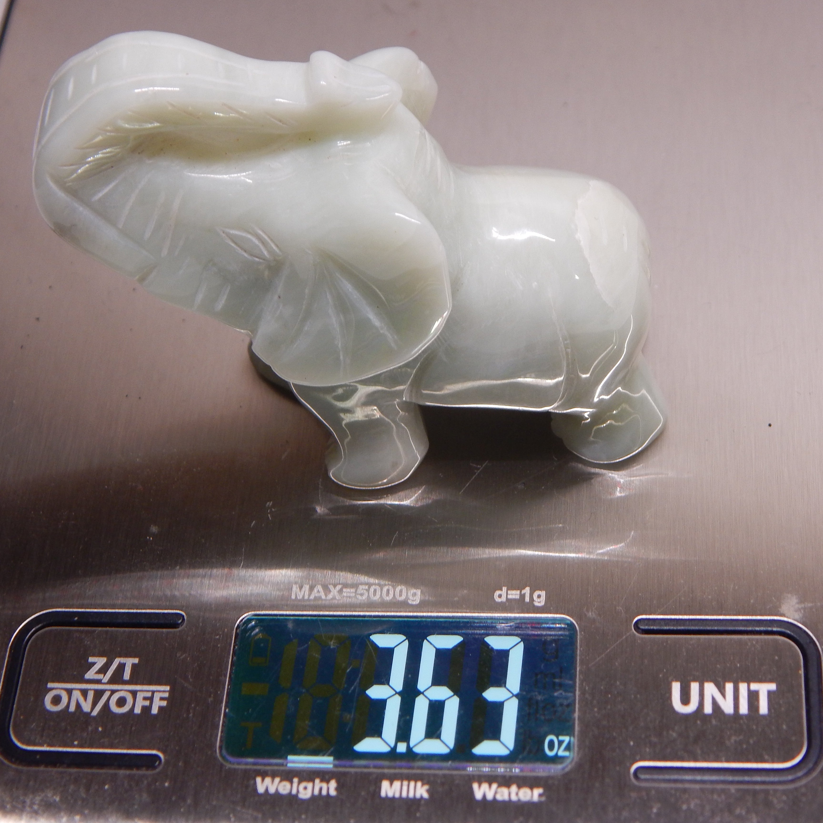 Light Green Jade Elephant