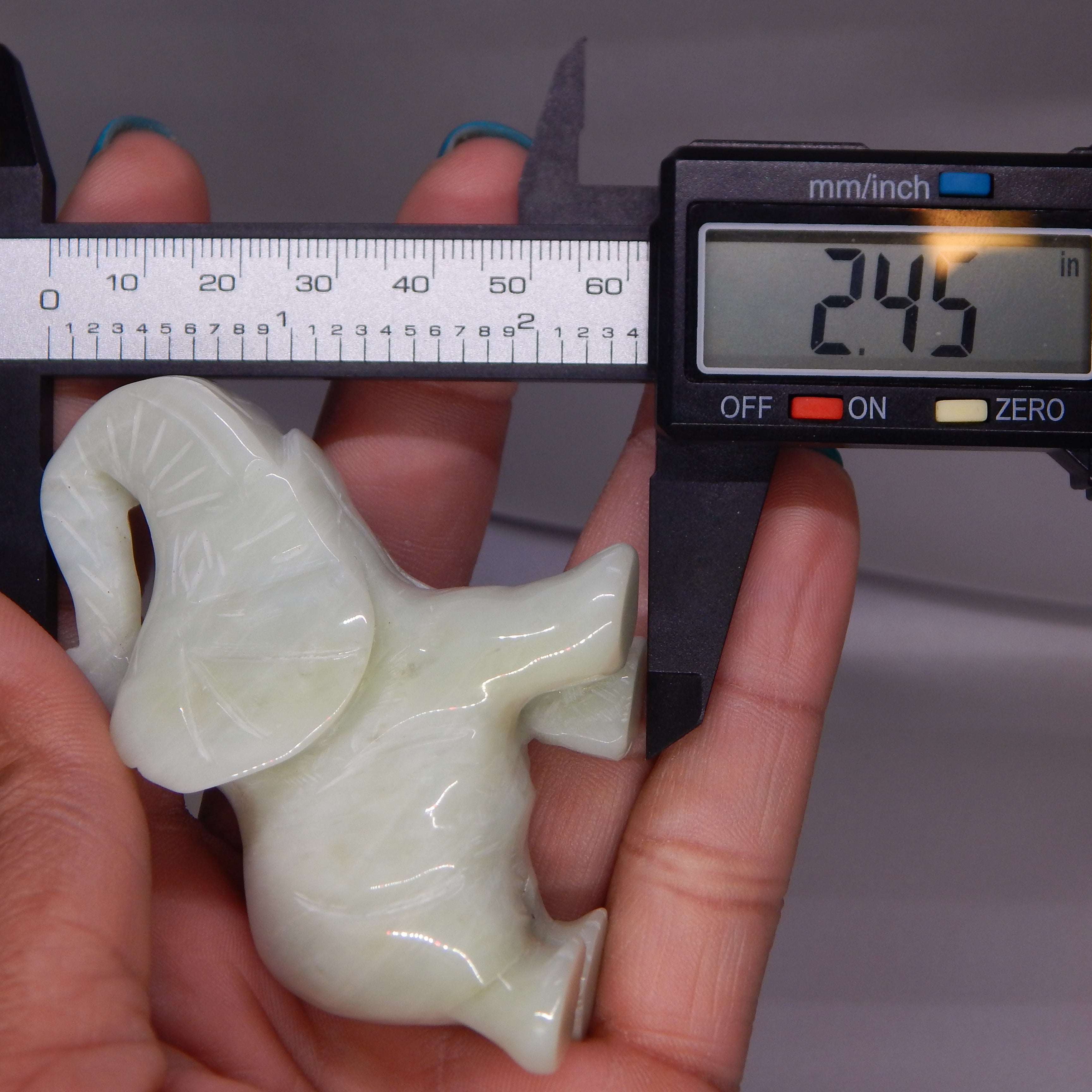 Light Green Jade Elephant