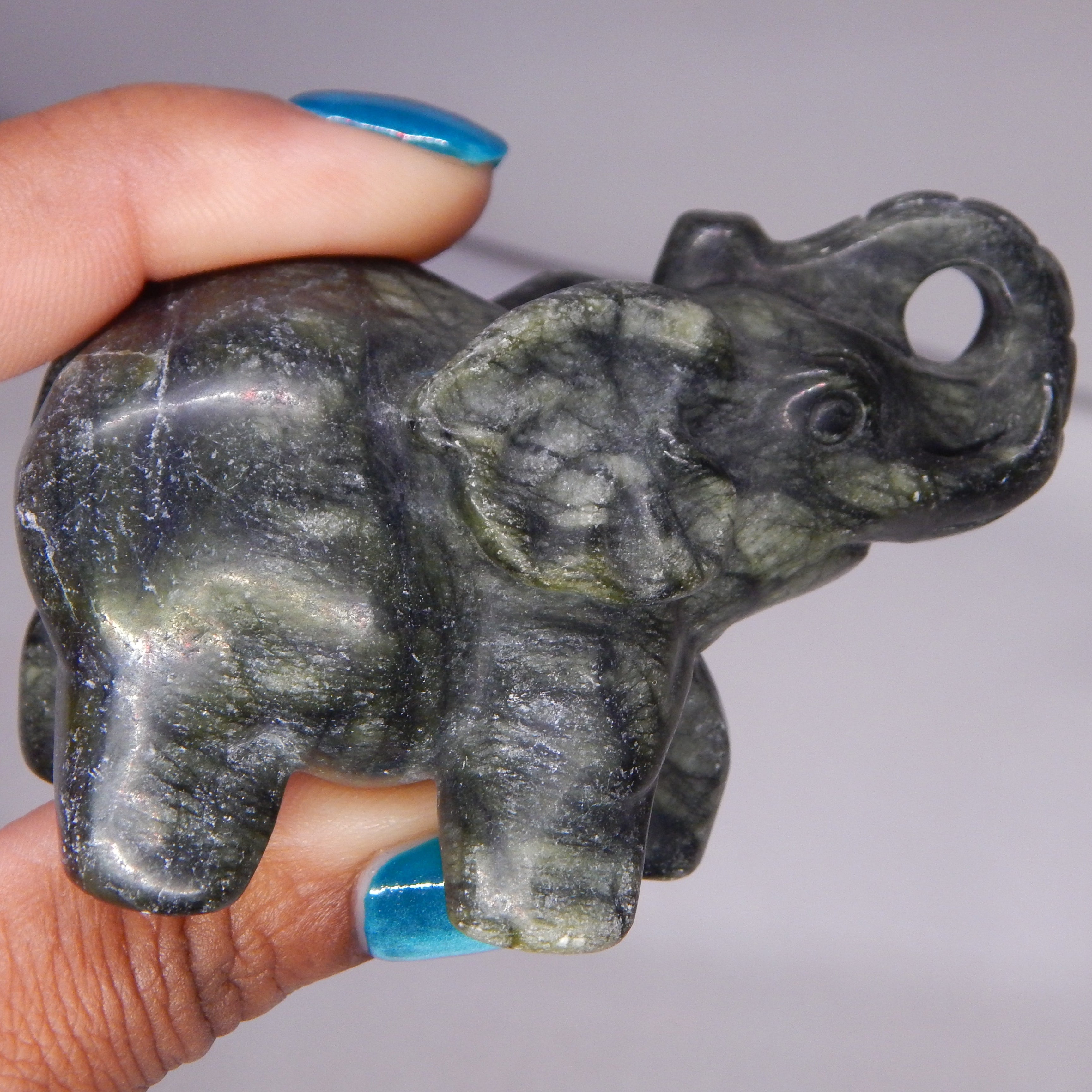 Natural Jade Elephant