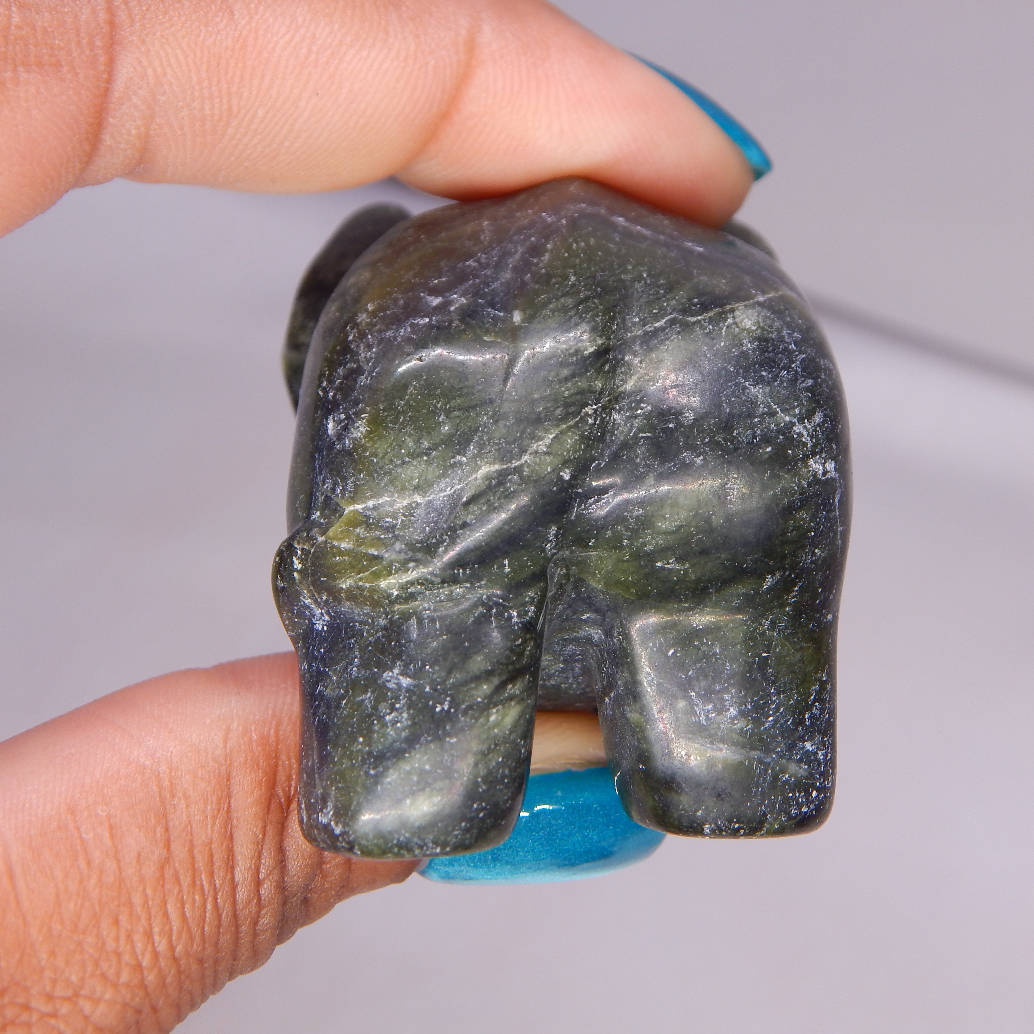Natural Jade Elephant