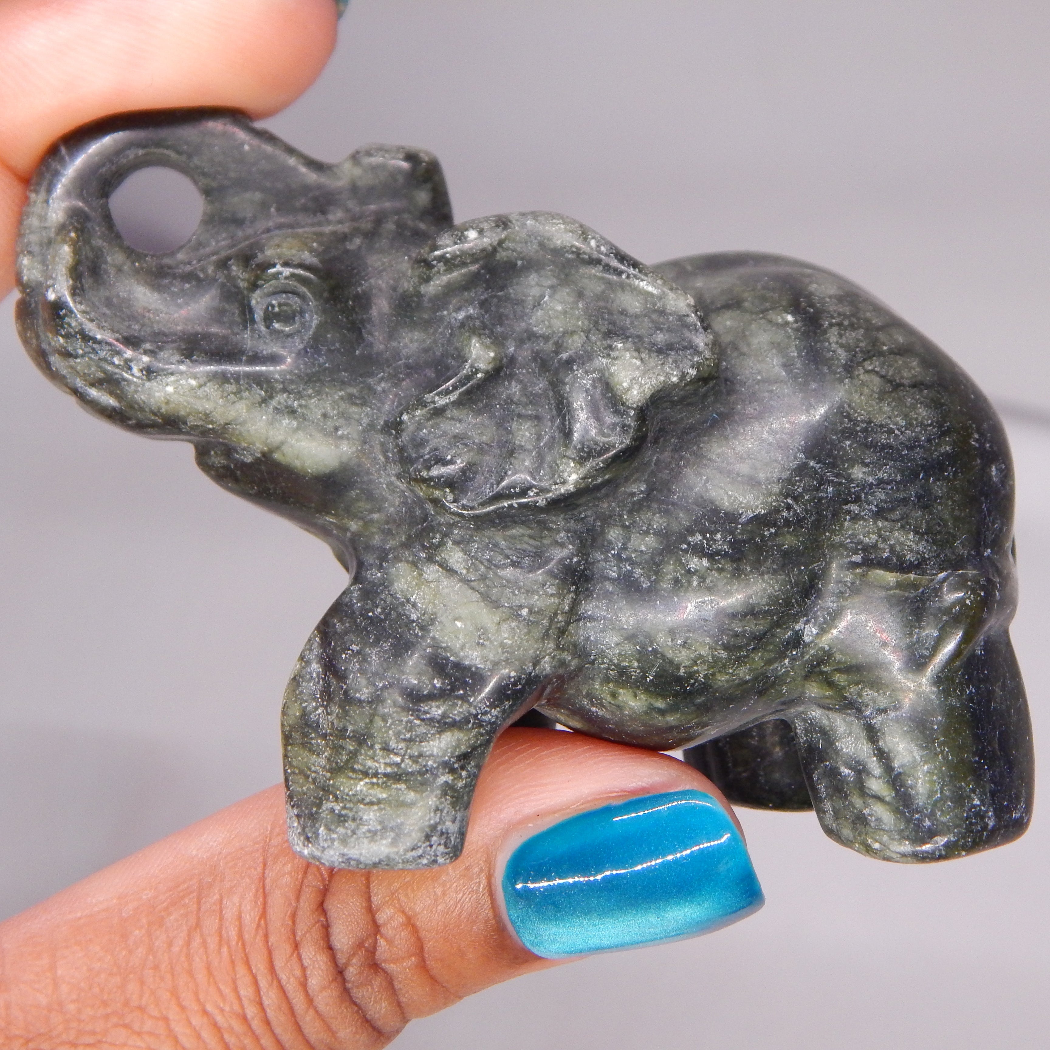 Natural Jade Elephant