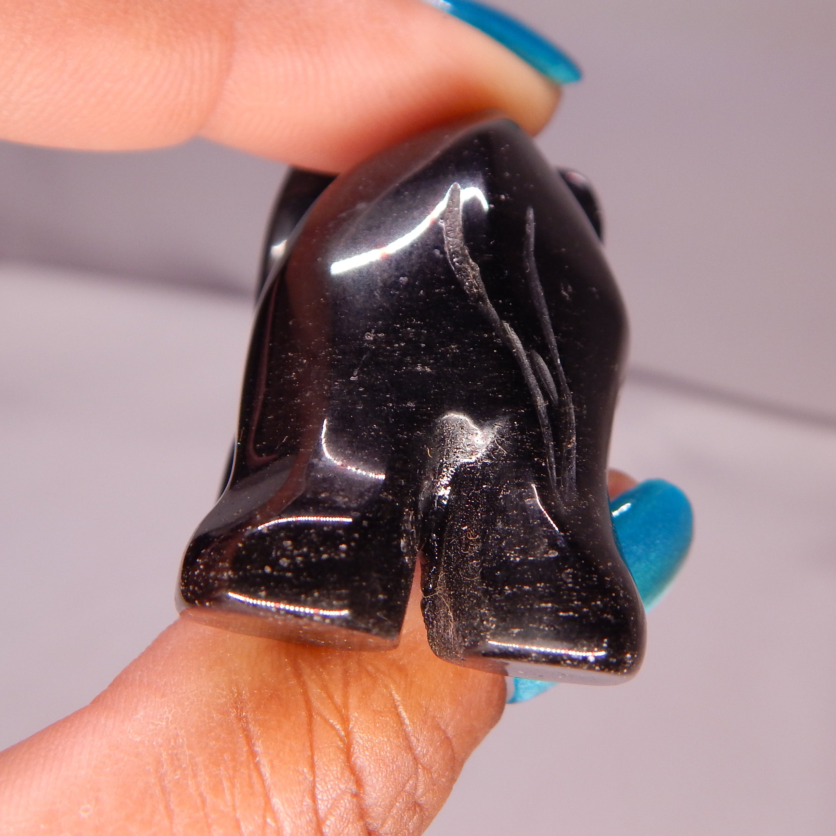 Black Obsidian Elephant