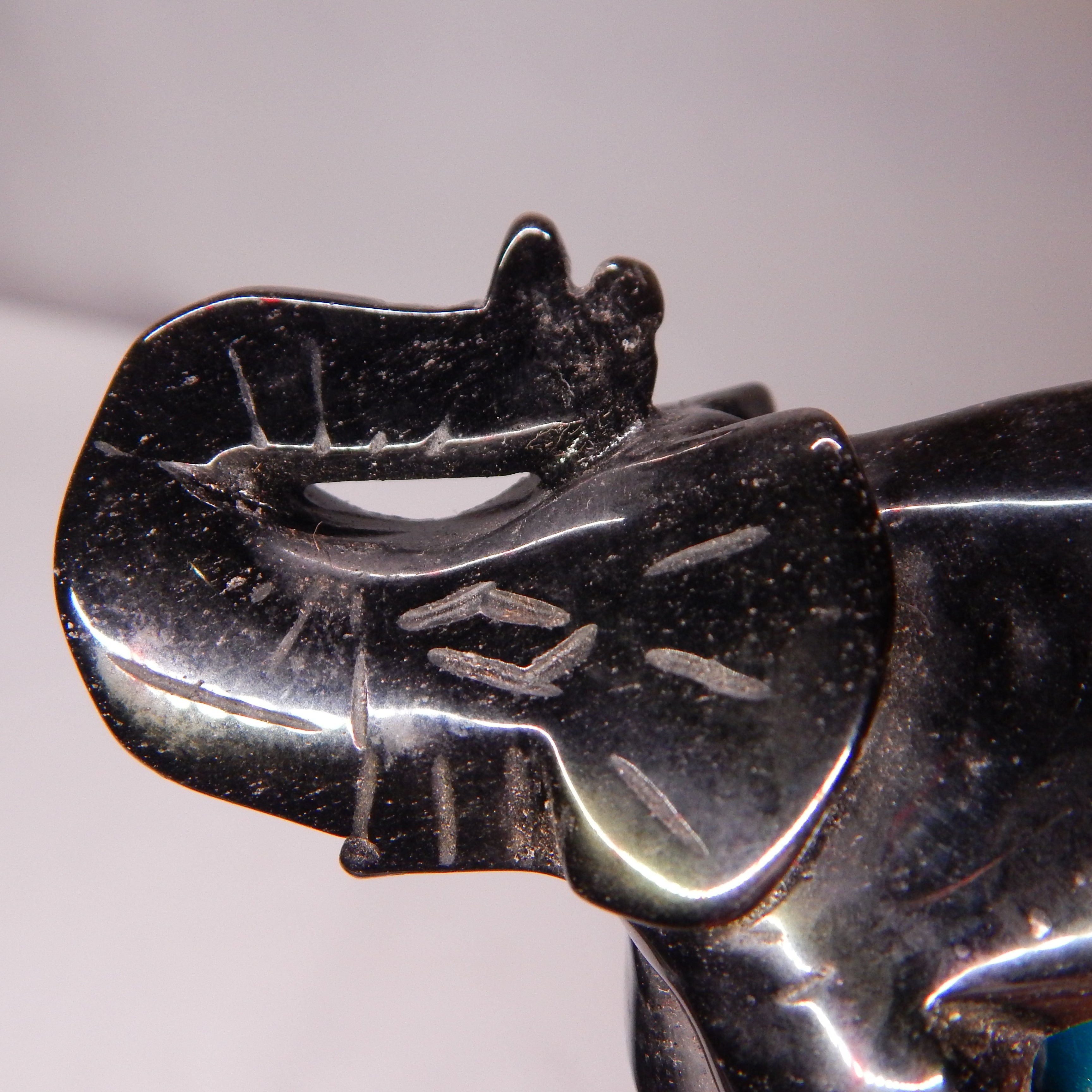 Black Obsidian Elephant