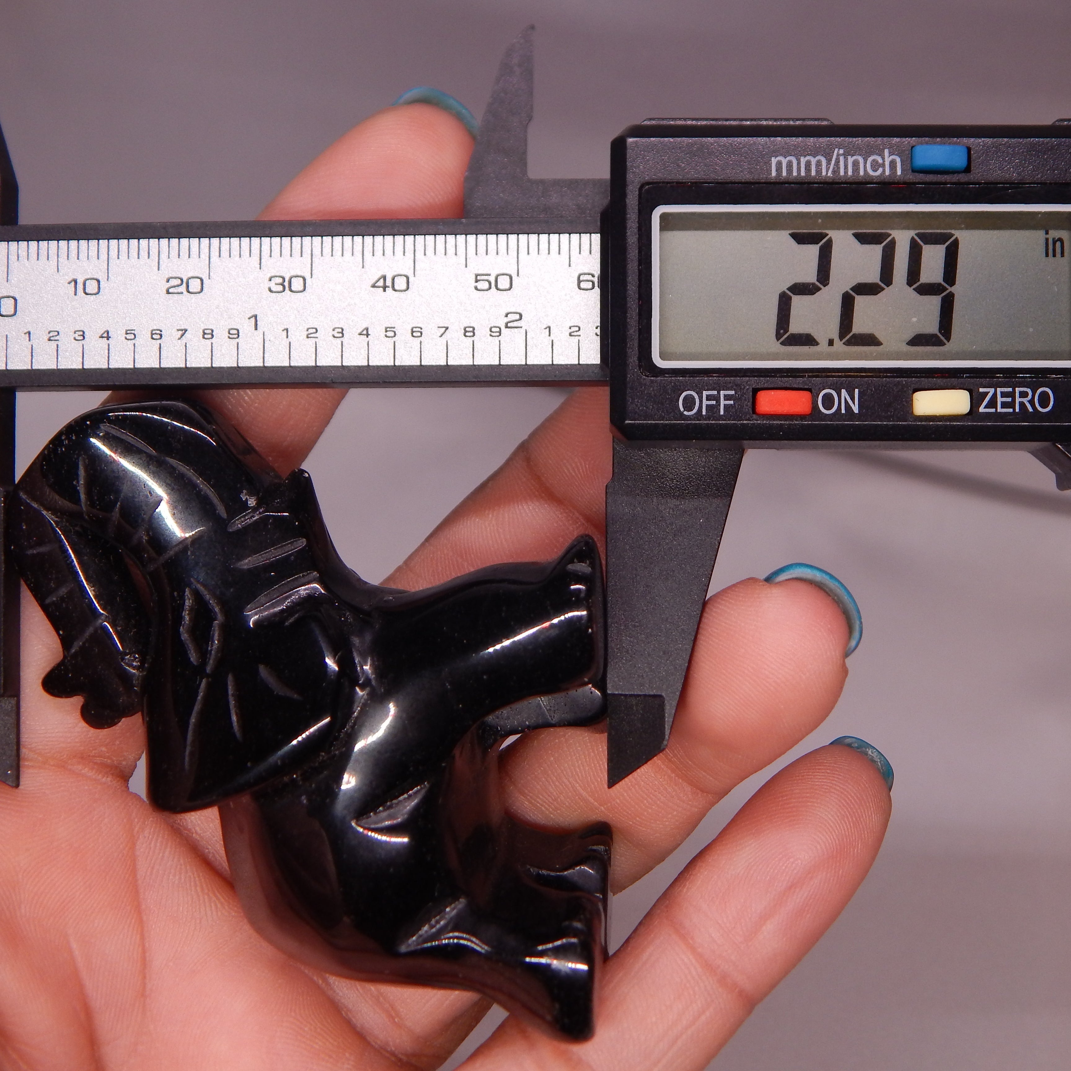 Black Obsidian Elephant