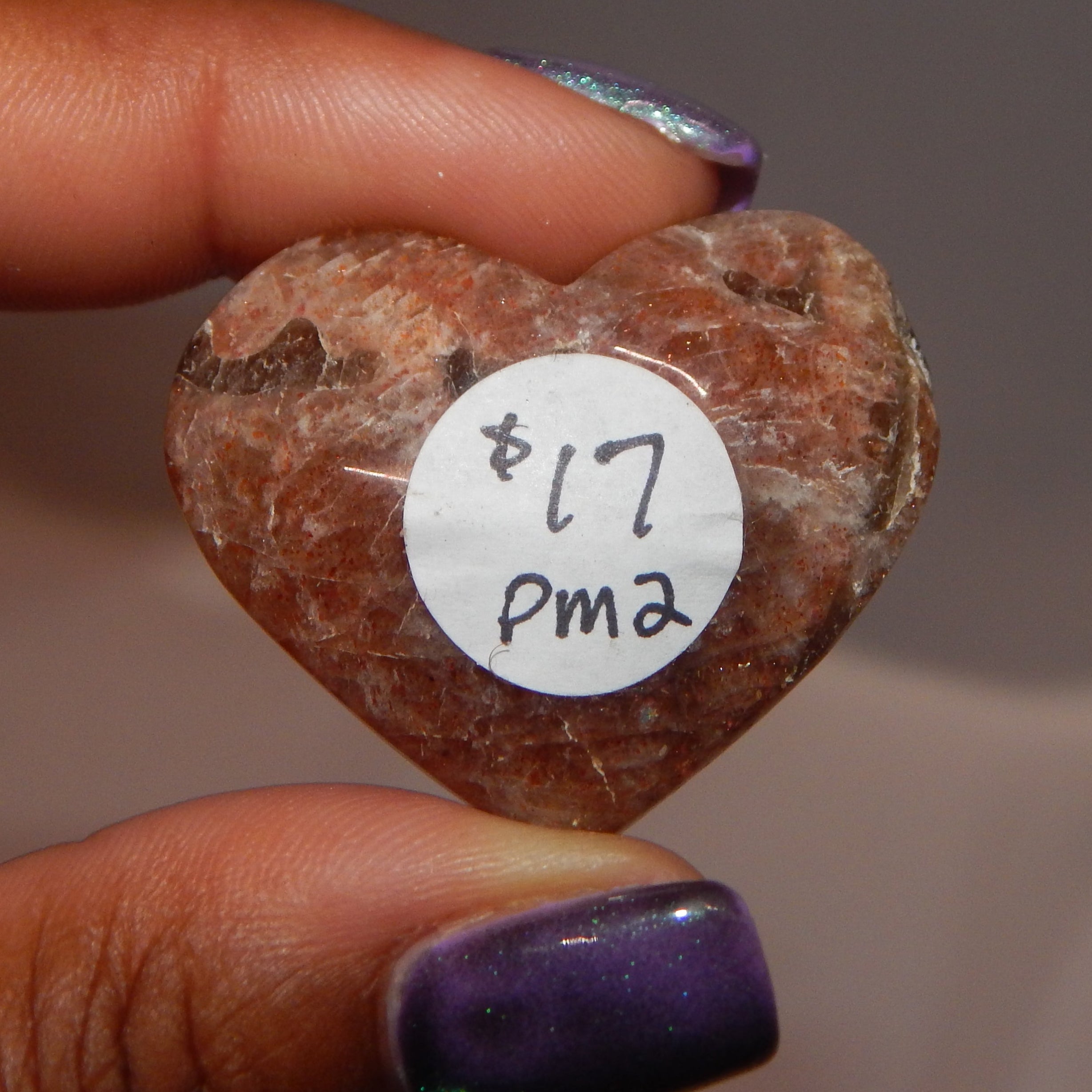 Sunstone Carvings (Small hearts/ovals)