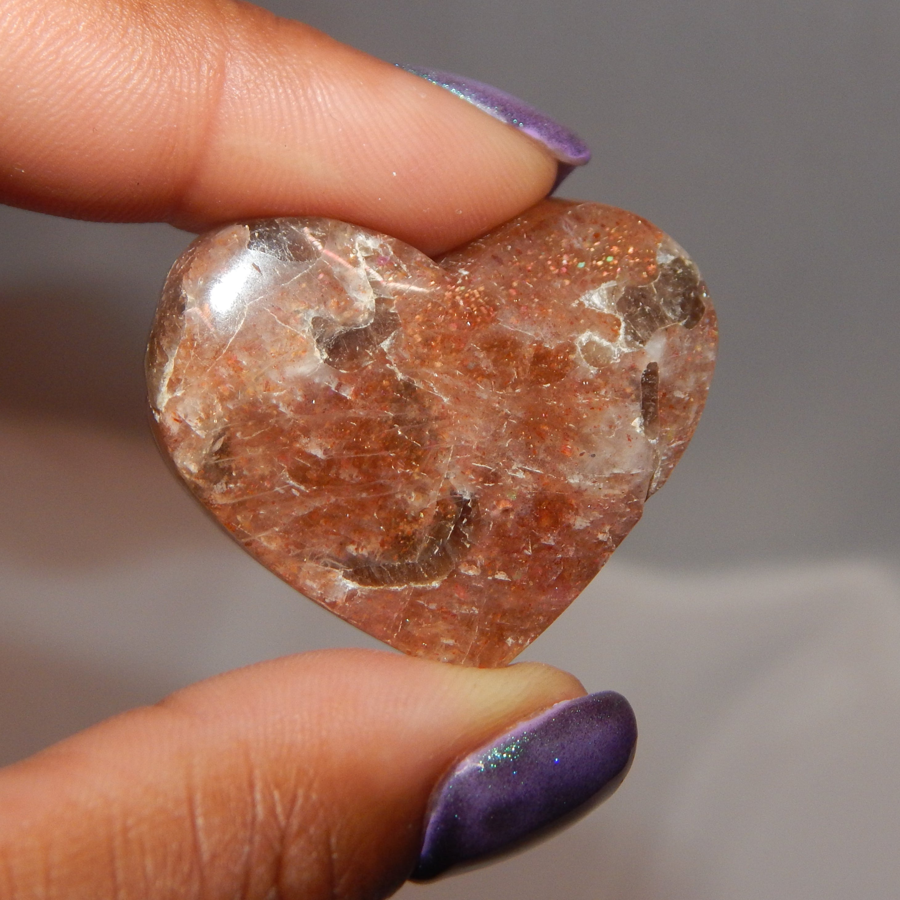 Sunstone Carvings (Small hearts/ovals)