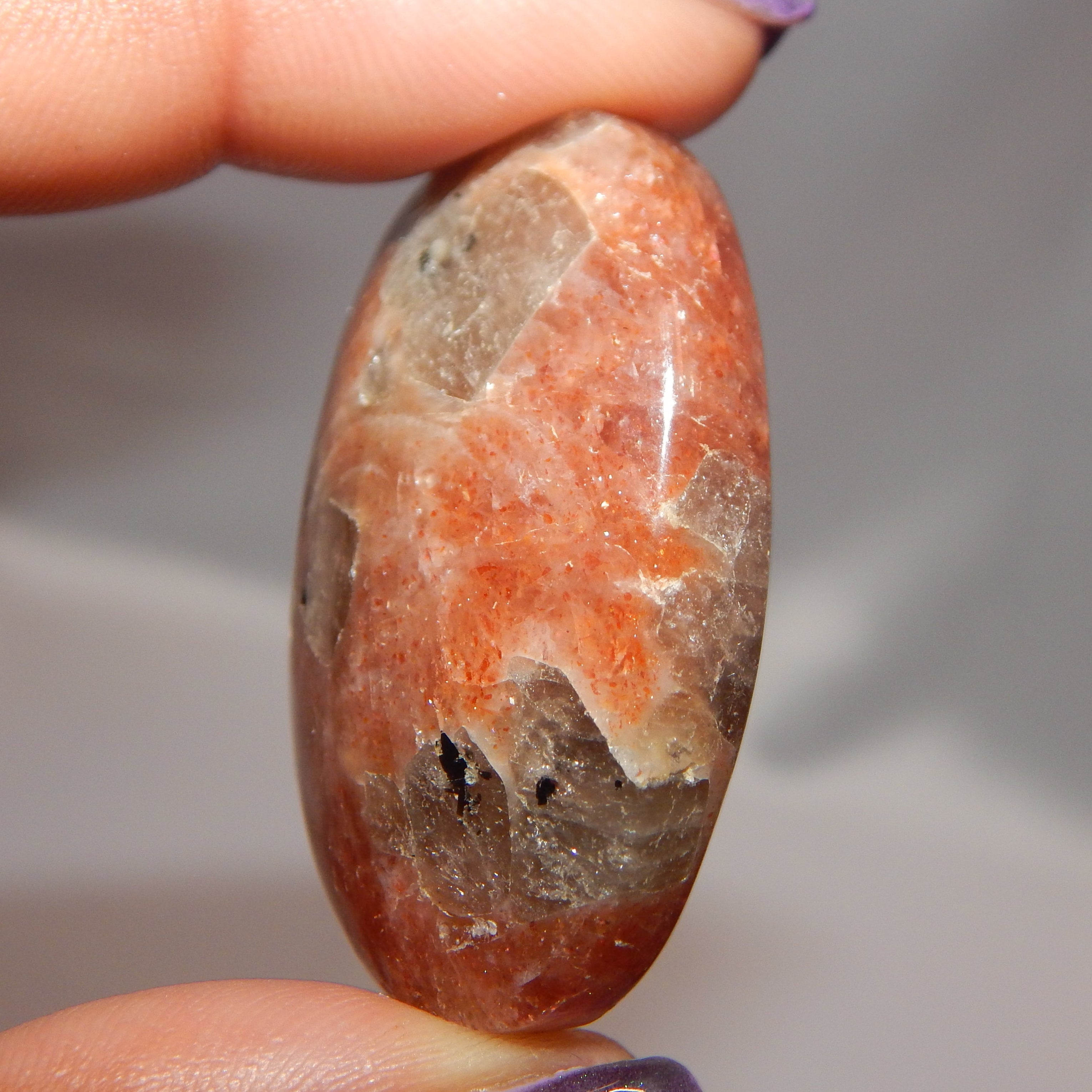 Sunstone Carvings (Small hearts/ovals)