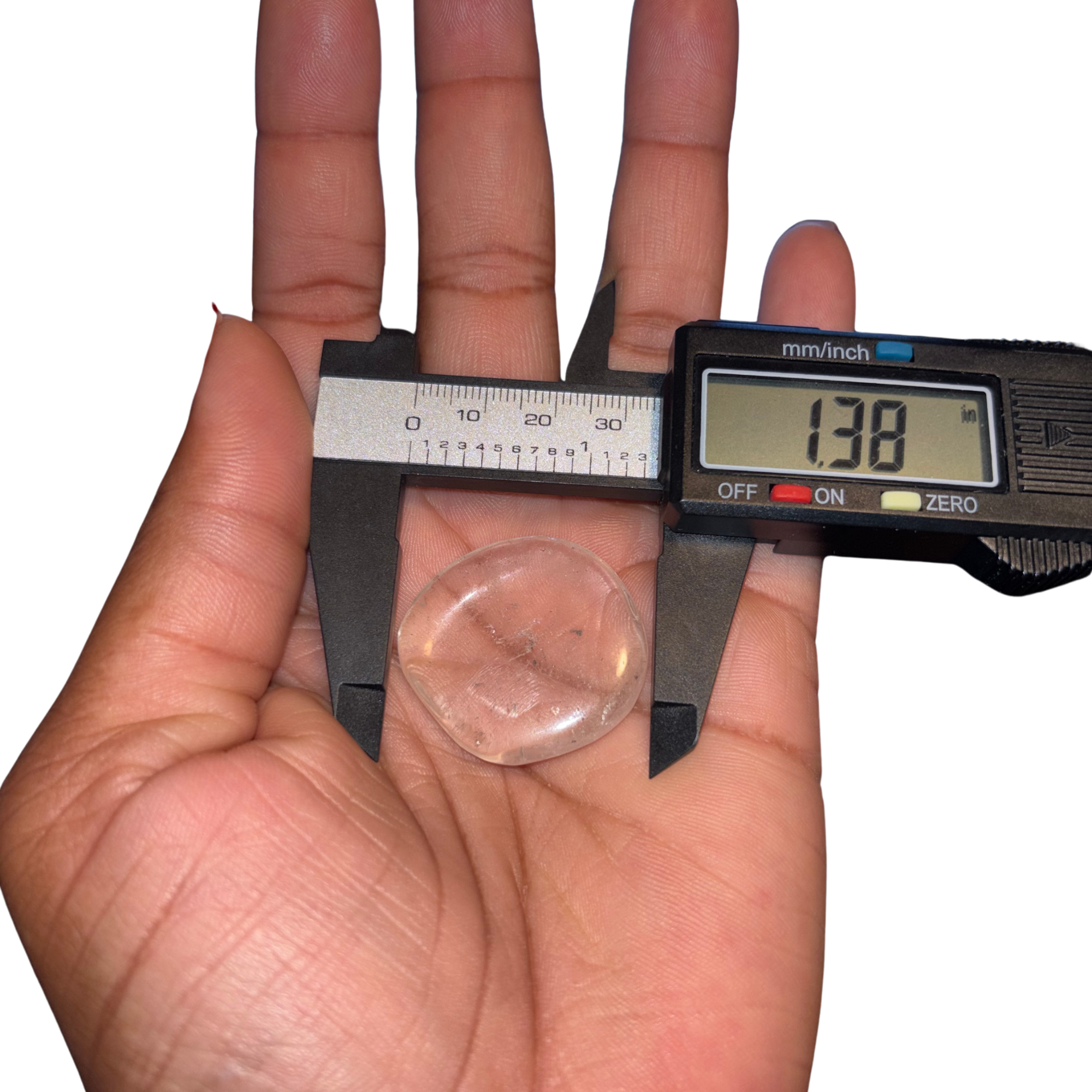 Clear Quartz Flat Palmstone