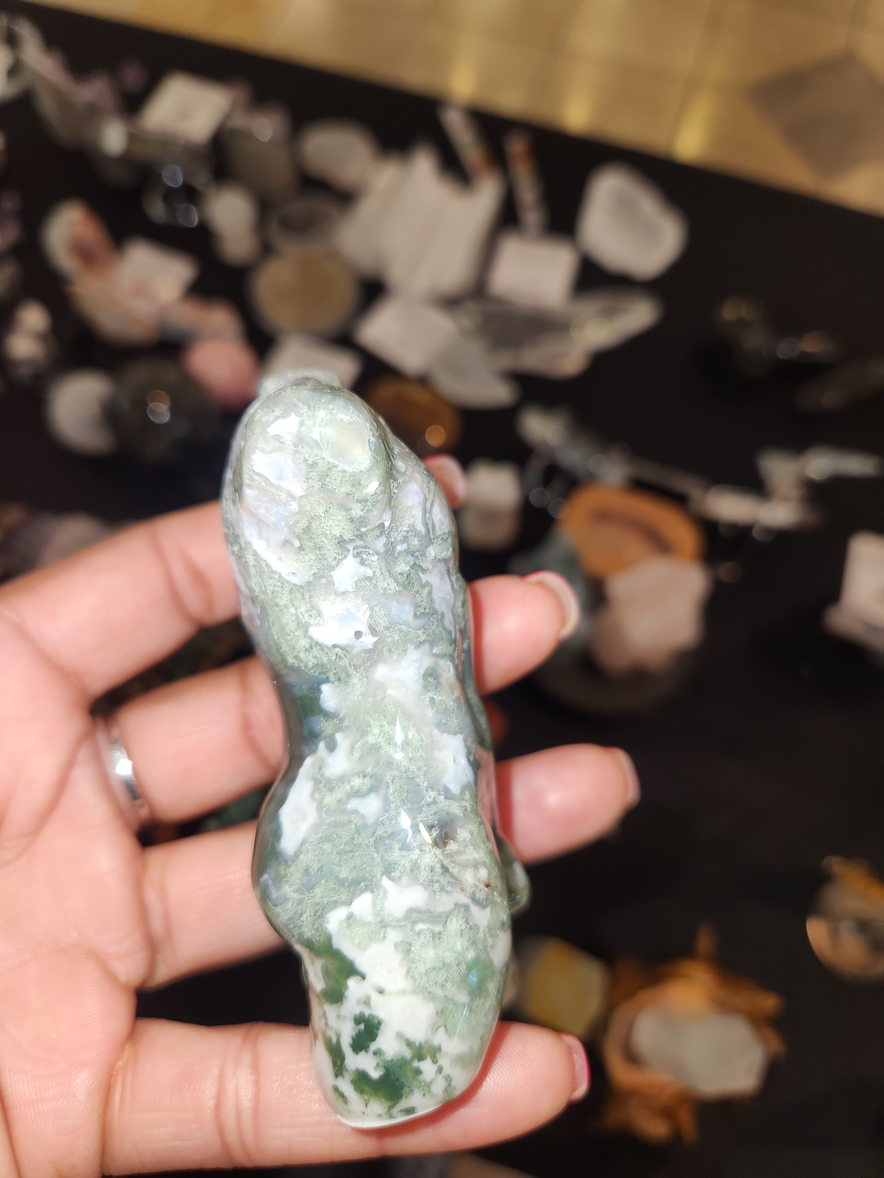 Moss Agate - Male & Female Pair