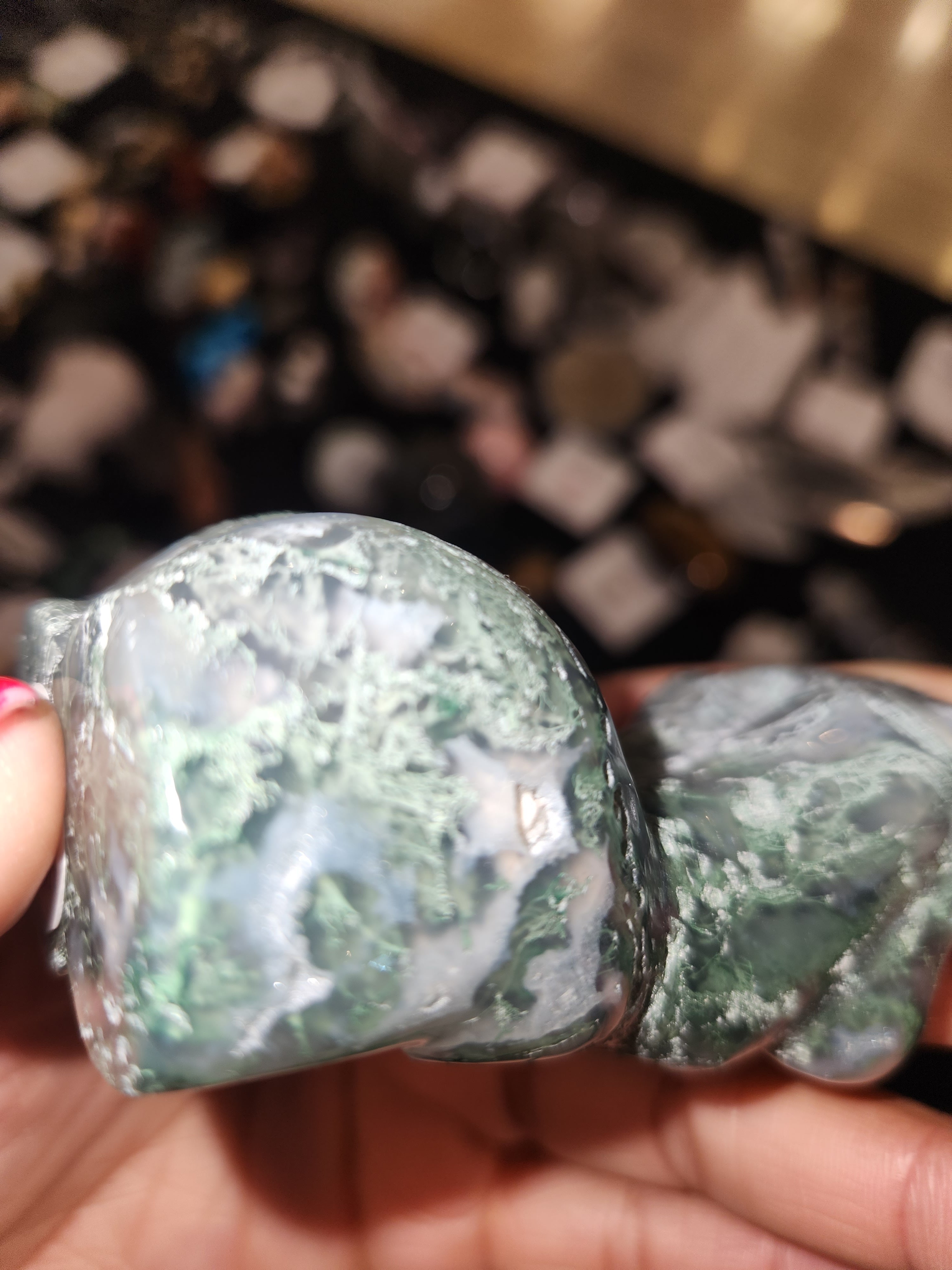 Moss Agate - Male & Female Pair