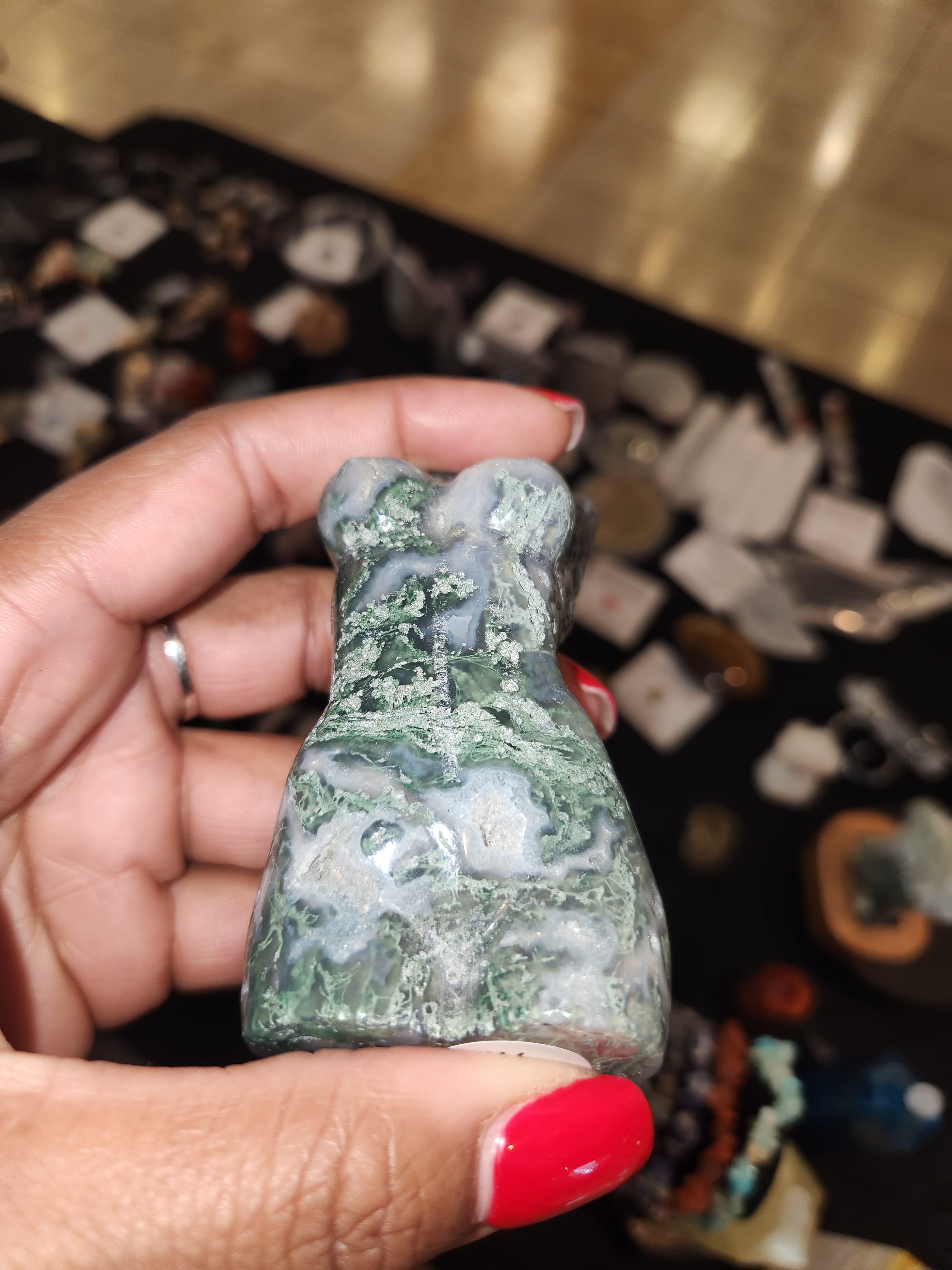 Moss Agate - Male & Female Pair