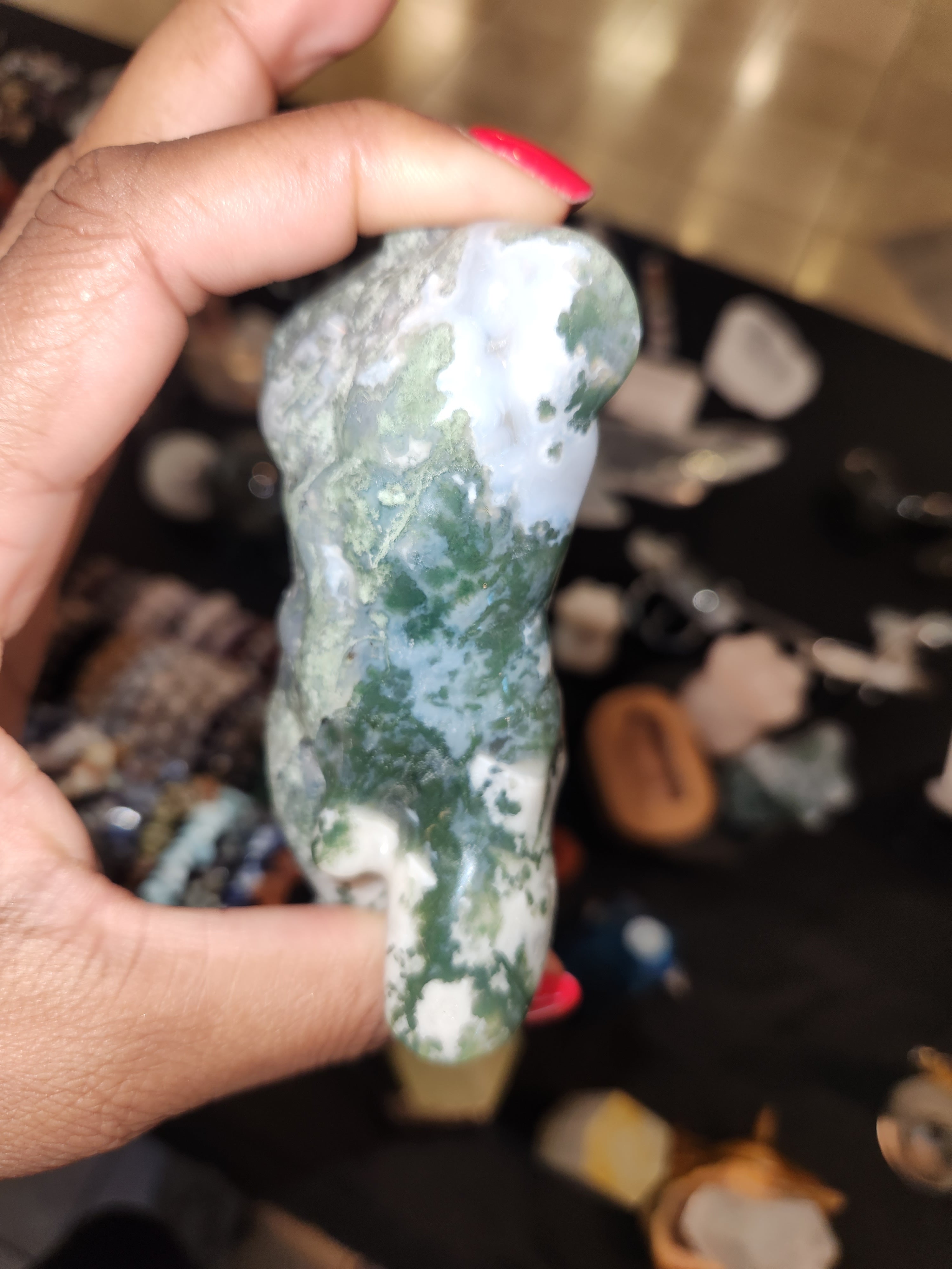 Moss Agate - Male & Female Pair